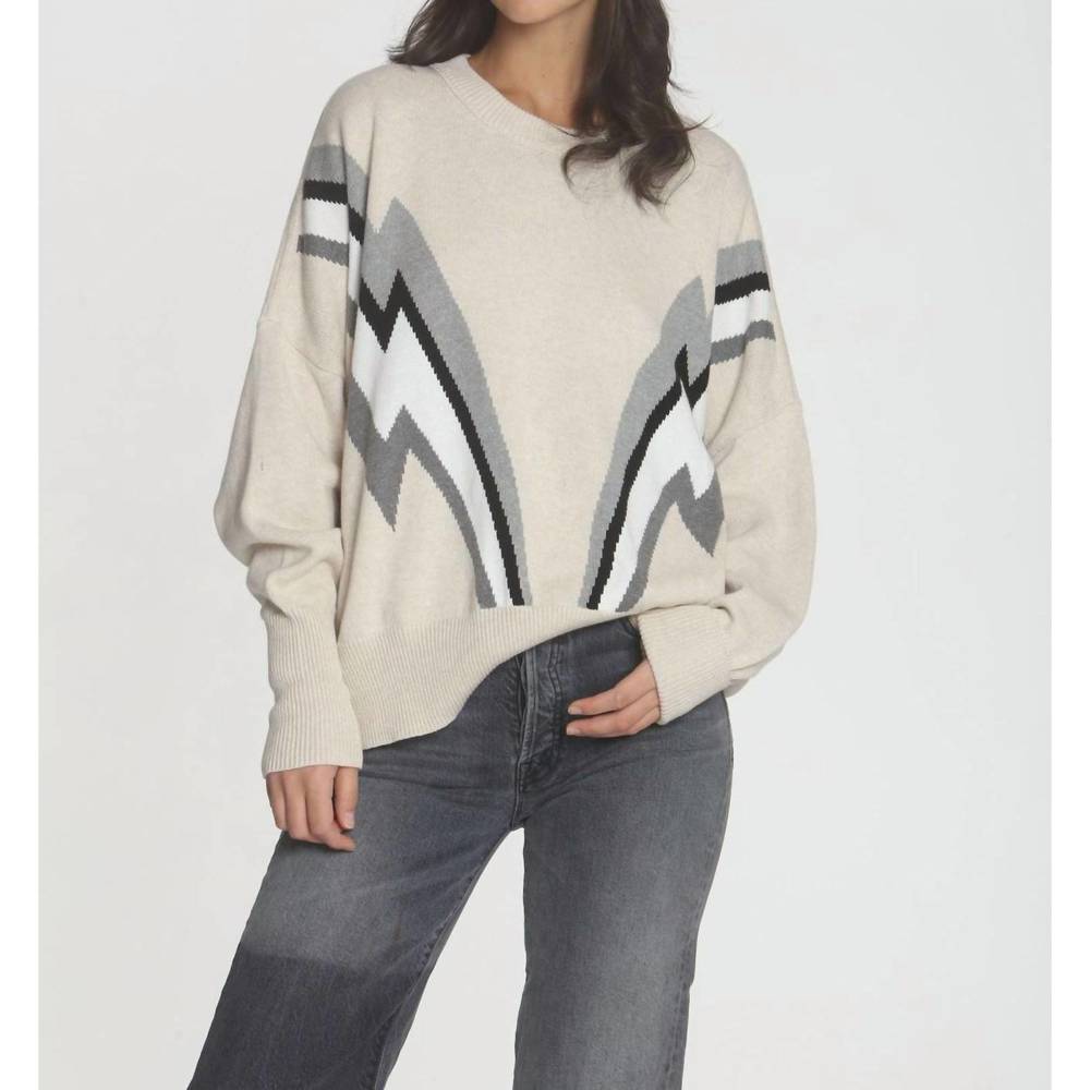 NEW LABEL+THREAD retro sweatshirt in dune bolt multi